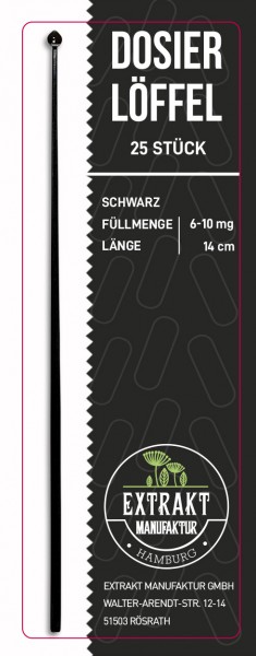 Extrakt Manufaktur_Dosierlöffel_schwarz_6-10mg_25 Stück