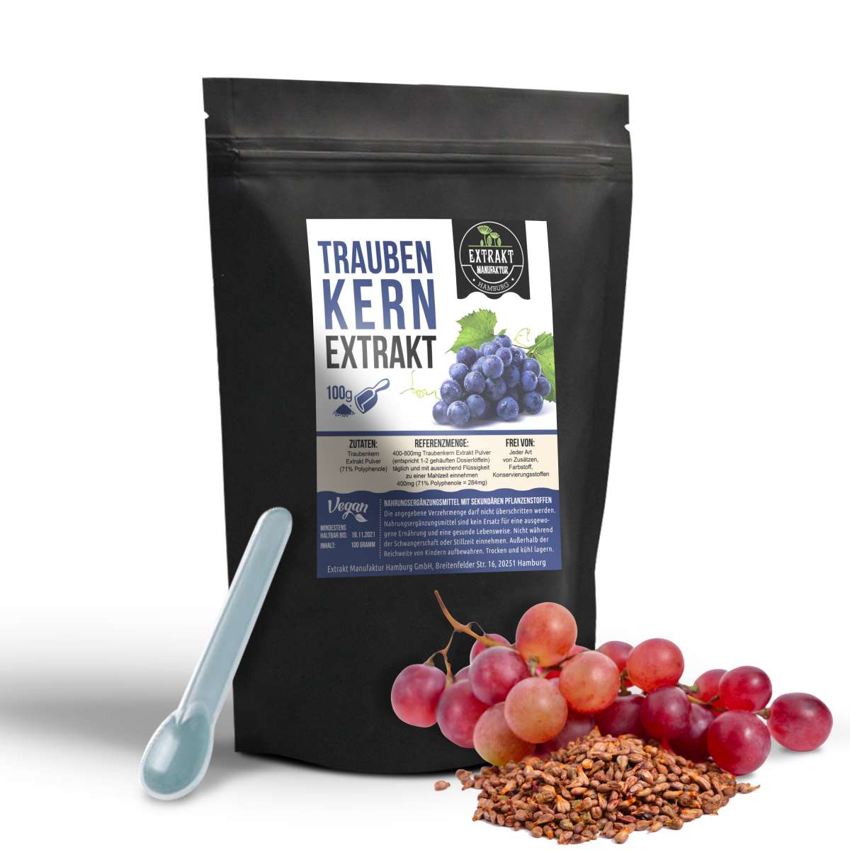 TRAUBENKERN OPC Extrakt│Kapseln & Pulver kaufen | Extrakt Manufaktur