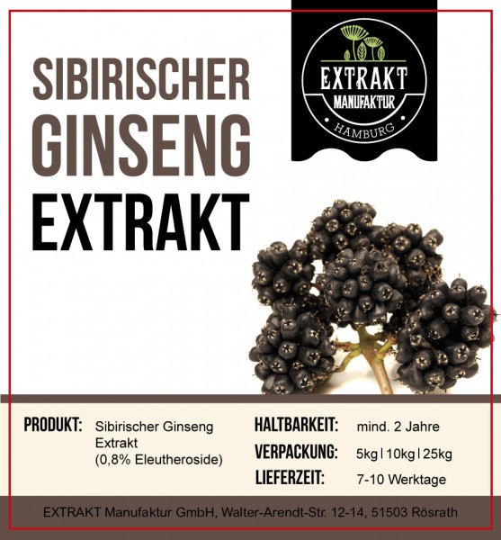 Label_Extrakt Manufaktur_Bulkware_Sibrischer Ginseng