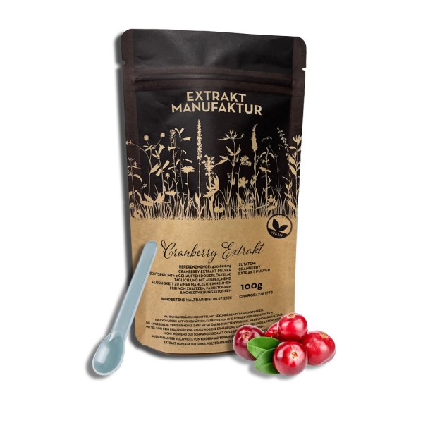 EXTRAKT Manufaktur_Cranberry Extrakt Pulver_100g